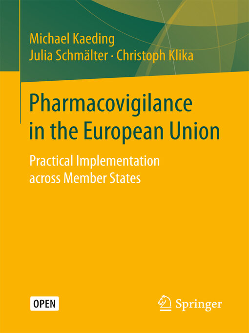 Title details for Pharmacovigilance in the European Union by Michael Kaeding - Available